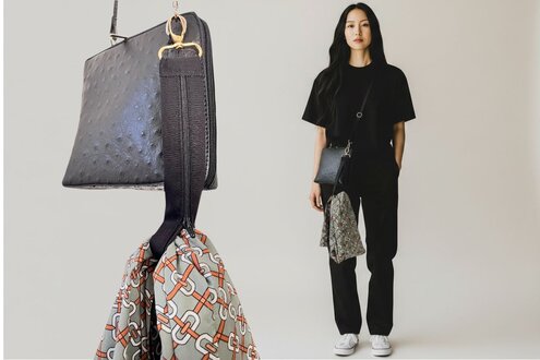 Nähatelier mit Schneiderwerkzeug und Stoffen